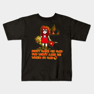 Pyro Girl Kids T-Shirt